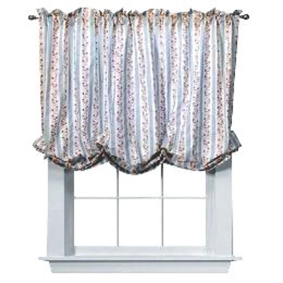 Rachel Ashwell SIMPLY SHABBY CHIC DITSY DAISY FLORAL STRIPE Balloon Shade - Picture 1 of 8